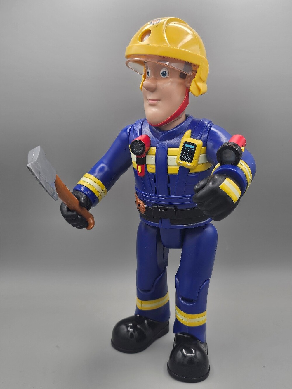 Fireman Sam Ultimate Hero Talking Lights Action Figure 2023 Hasbro Ax Rare Flaw